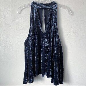 American Eagle Cold Shoulder Velvet Top